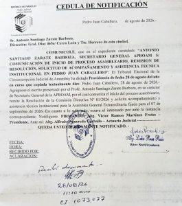 Justicia Electoral autoriza proceso asambleario de la APROAM en Pedro Juan Caballero
