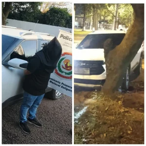 Un conductor resulta ileso tras chocar contra un árbol en Pedro Juan Caballero