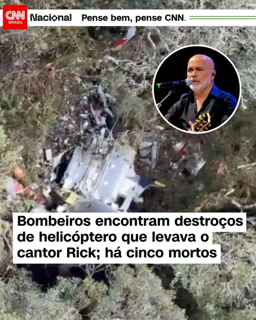 Tragedia aérea en Brasil: mueren el cantante sertanejo Rick y cuatro personas tras caer su helicóptero