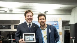 La Conmebol felicita en su homenaje a Messi